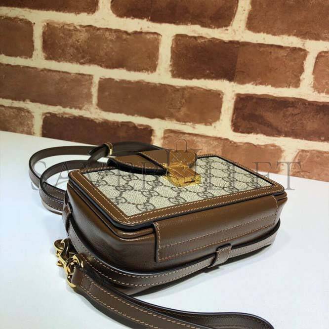 GUCCI MINI BAG WITH CLASP CLOSURE 614368 92TCG 8563 (18*10.5*6.5cm) GUCCI MINI BAG WITH CLASP CLOSURE 614368 92TCG 8563 (18*10.5*6.5cm)